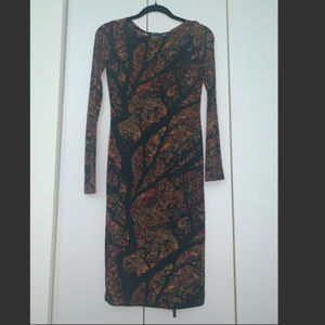 ISABEL DE PEDRO Long Sleeve Midi Dress 6